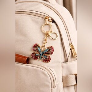 Butterfly Rhinestone Keychain / Bag Charm
